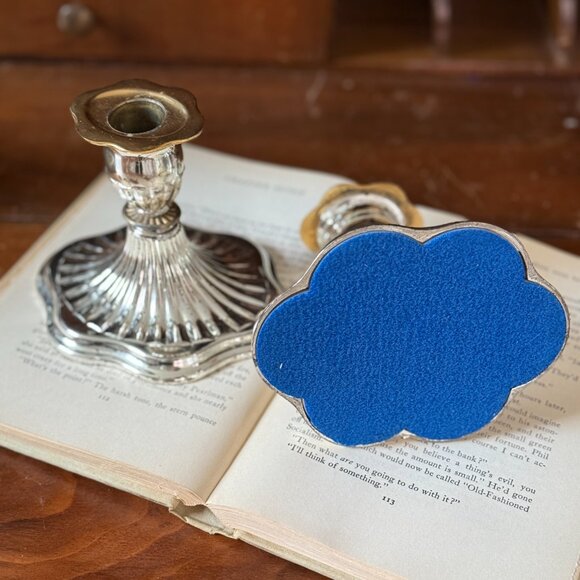 Vintage Silver Plated Candle Holders | Made in England E.P. Zinc | - Picture 3 of 8